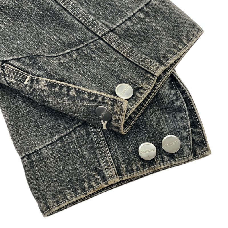 中古】90s Carhartt ブラックデニムカバーオール サイズL 00108-096