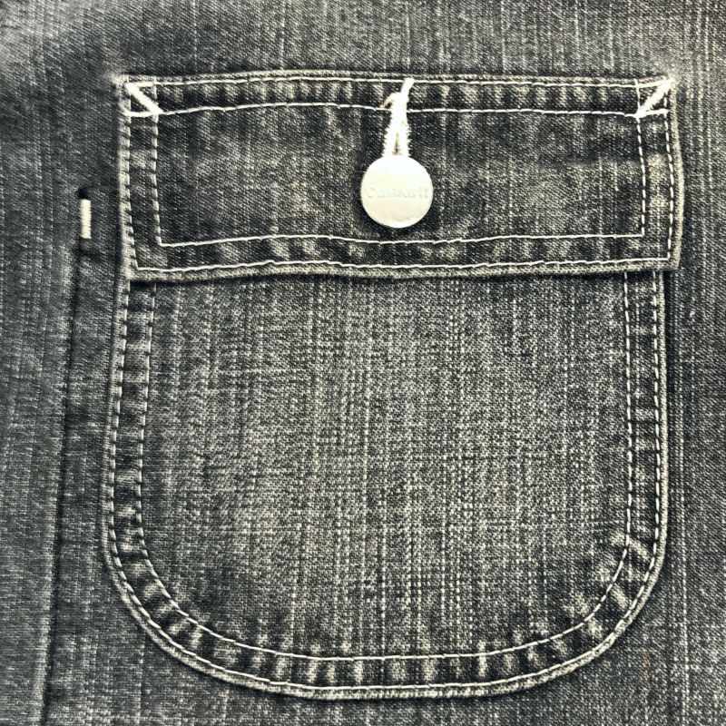 中古】90s Carhartt ブラックデニムカバーオール サイズL 00108-096