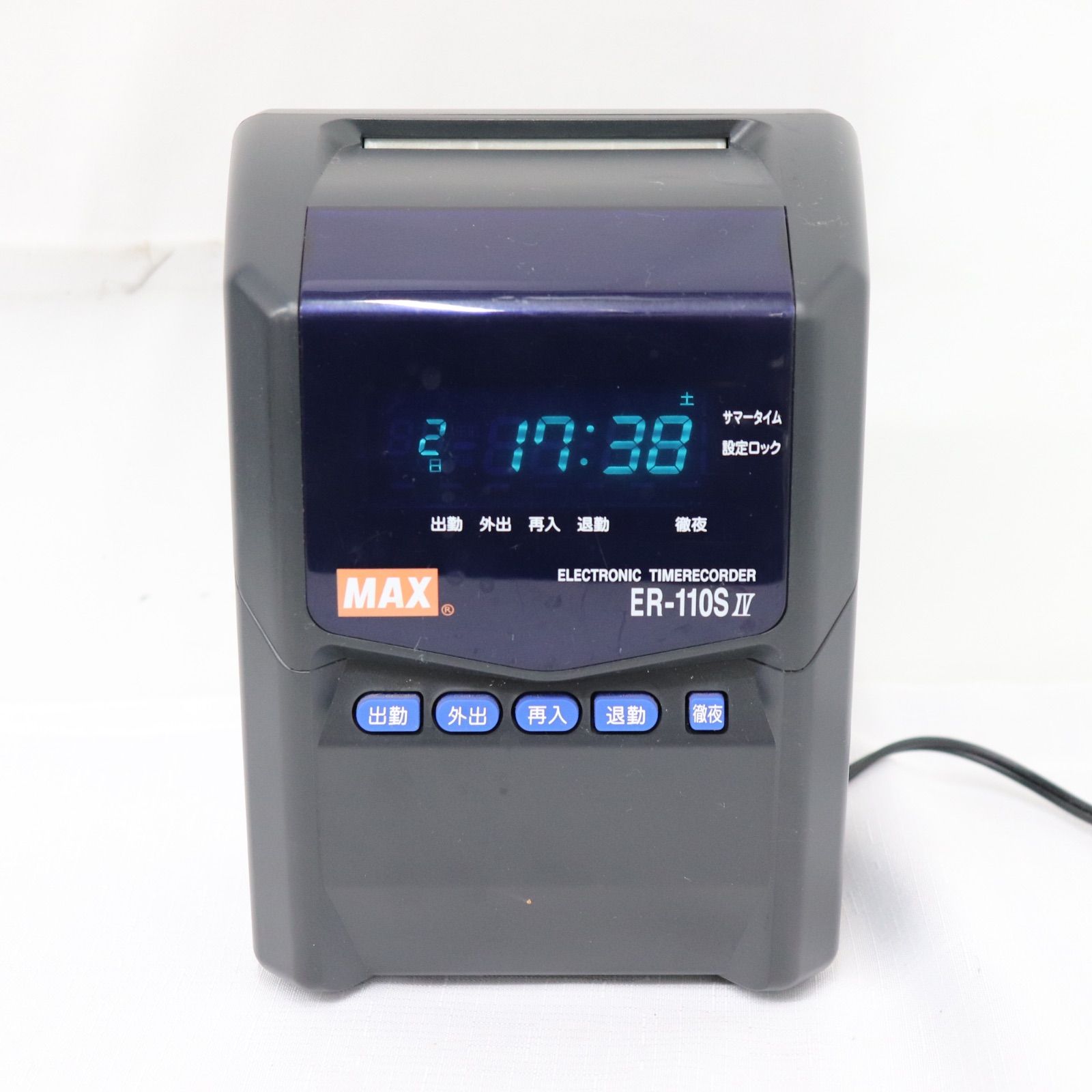 現状販売】MAX マックス タイムカードレコーダー ER-110S Ⅳ 勤怠