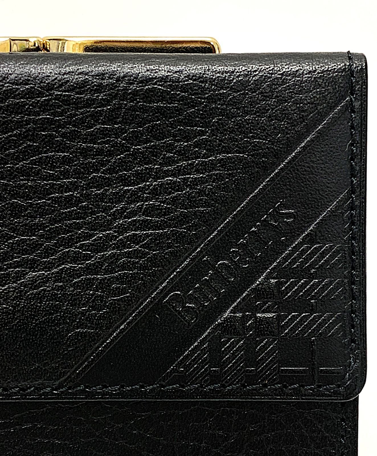 BURBERRYS バーバリーズ がま口2つ折り財布 レザー 黒 - メルカリ