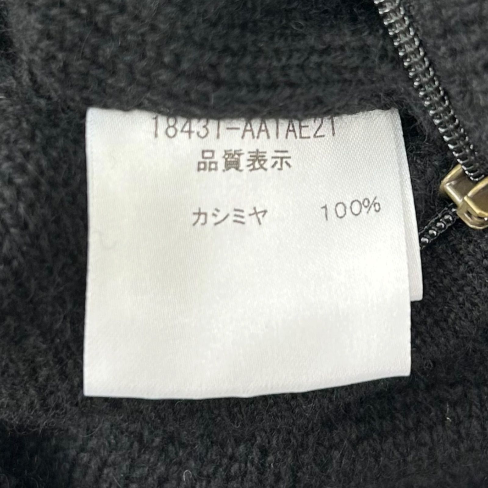 フォクシー FOXEY ニット ポンチョ コート ブラック カシミヤ100
