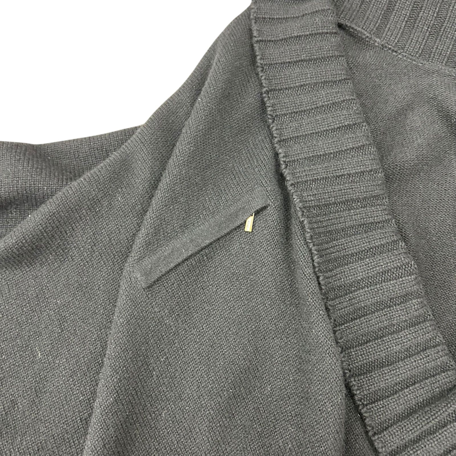 フォクシー FOXEY ニット ポンチョ コート ブラック カシミヤ100