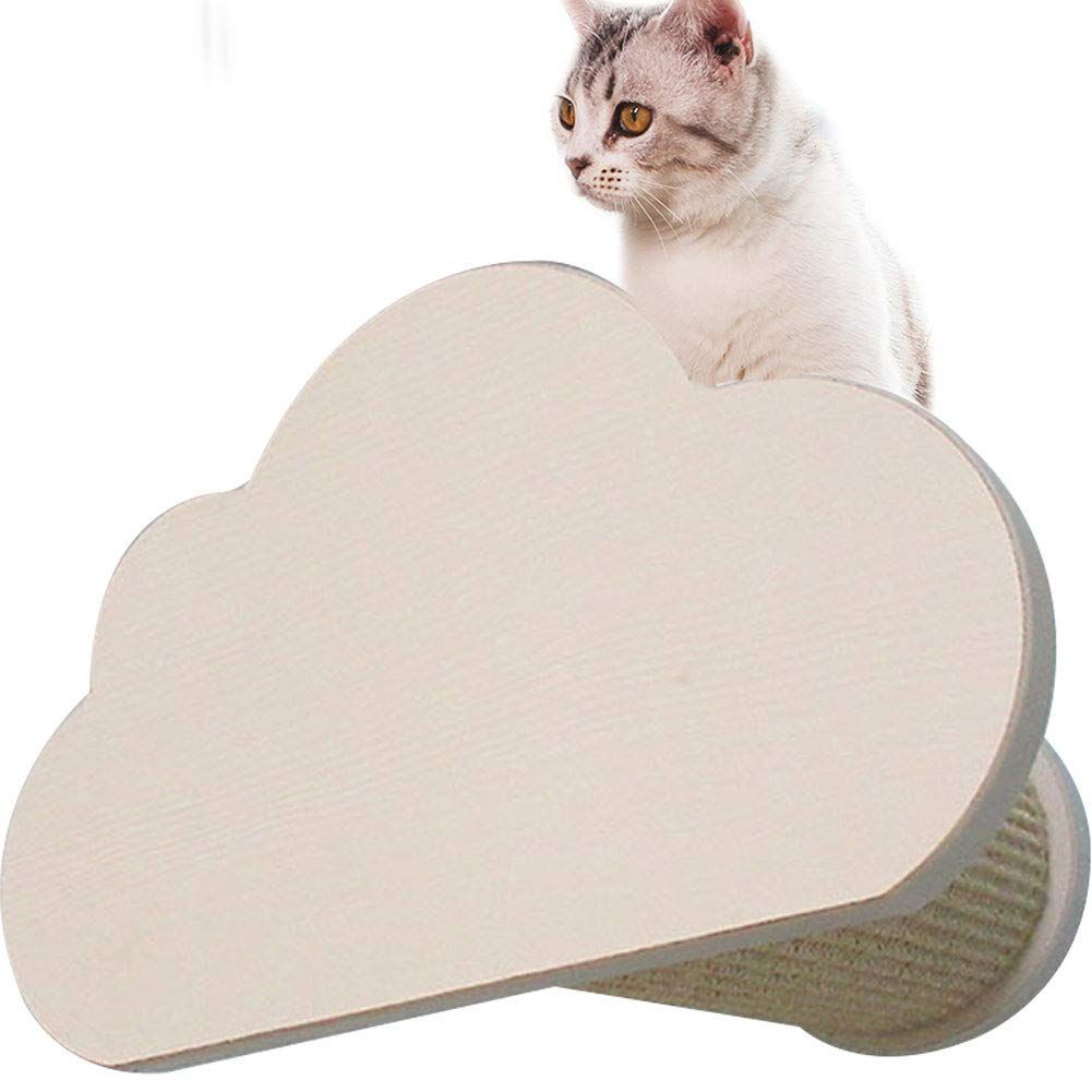 Umora 爪とぎ 爪みがき 爪磨き 猫用 剣麻 壁掛け キャットタワー 猫遊び ???トレス解消 家具保護 雲型