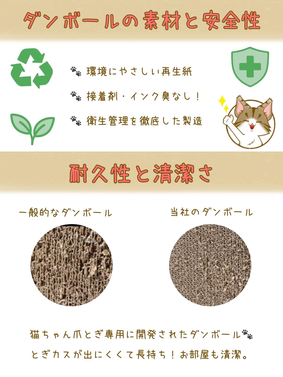 猫ま心】猫 爪研ぎ 段ボール 爪研ぎベッド 2WAY リバーシブル とぎカス