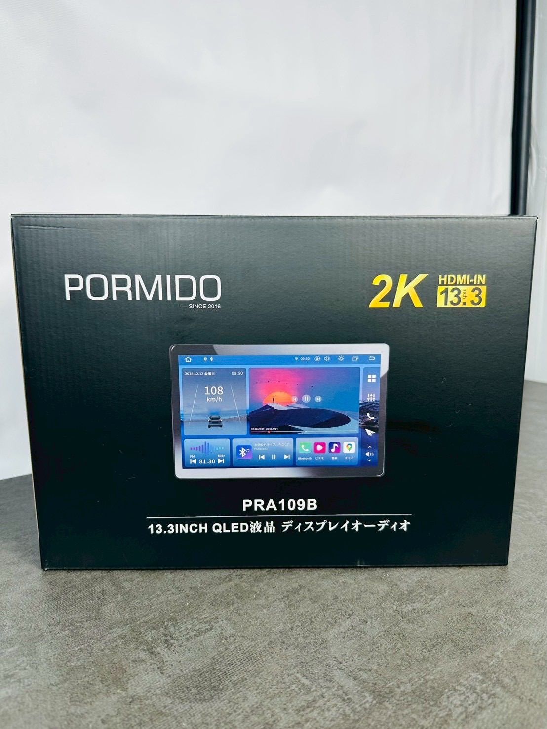 【開封・未使用】PORMIDO-LINK PRA109B ディスプレイオーディオ PRA109B 【最新HDMI入出力増設】13.3インチ Androidカーナビ – PORMIDO