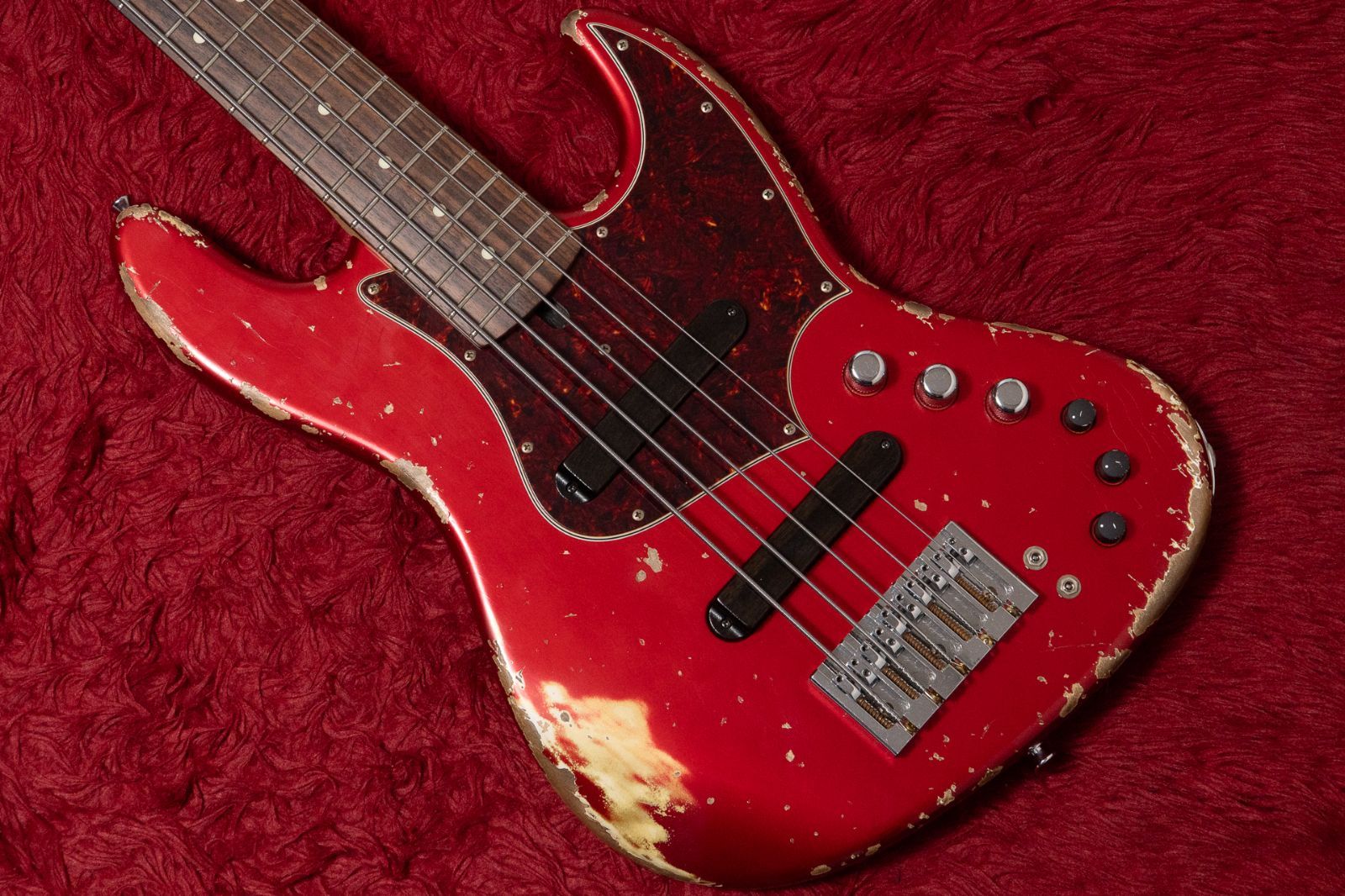 【used】Xotic / XJ-1T 5st Heavy Aged Dark Candy Apple Red 4.530kg #J-3261【GIB横浜】エレキベース