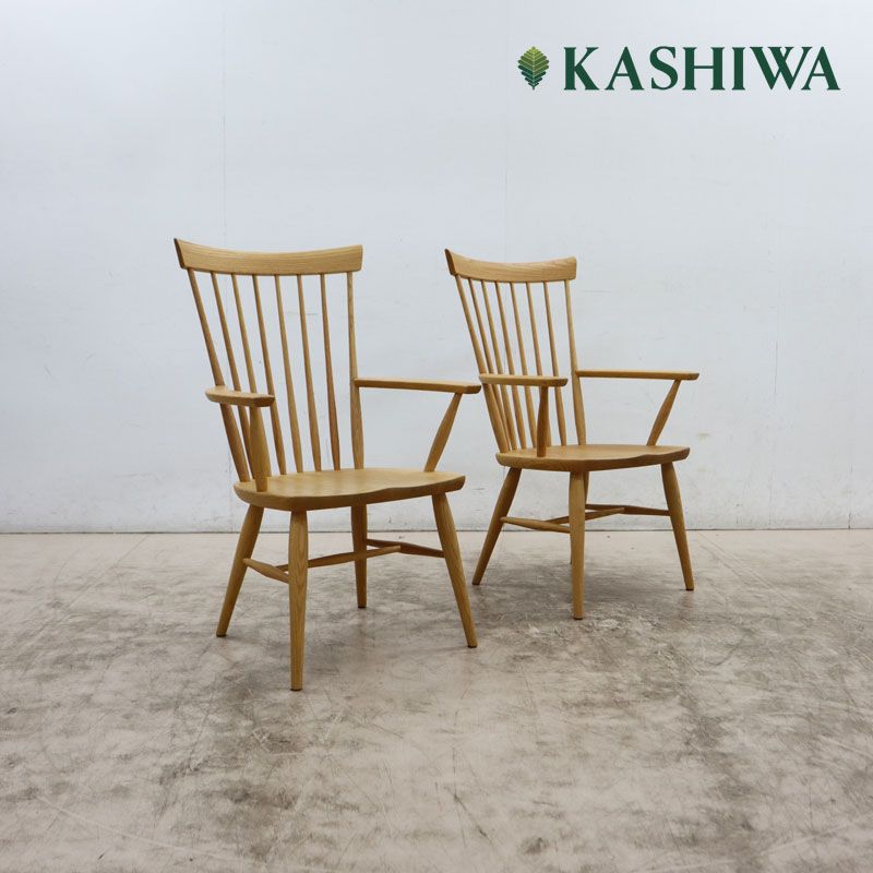 ◇美品◇ 柏木工 KASHIWA IDC大塚家具 ODA12 ダイニングチェア/アーム
