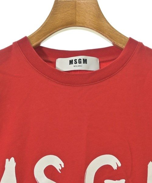 MSGM エムエスジーエム Tシャツ・カットソー M 赤 【古着】【中古】【送料無料】 MSGM - MSGM エムエスジーエム Tシャツ・カットソー M 赤 【古着
