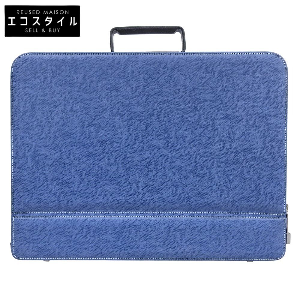 希少★ Valextra プレミエ アタッシュケース ビジネスバッグ ブラック Valextra - 良品□Valextra ヴァレクストラ プルミエ ラウンド