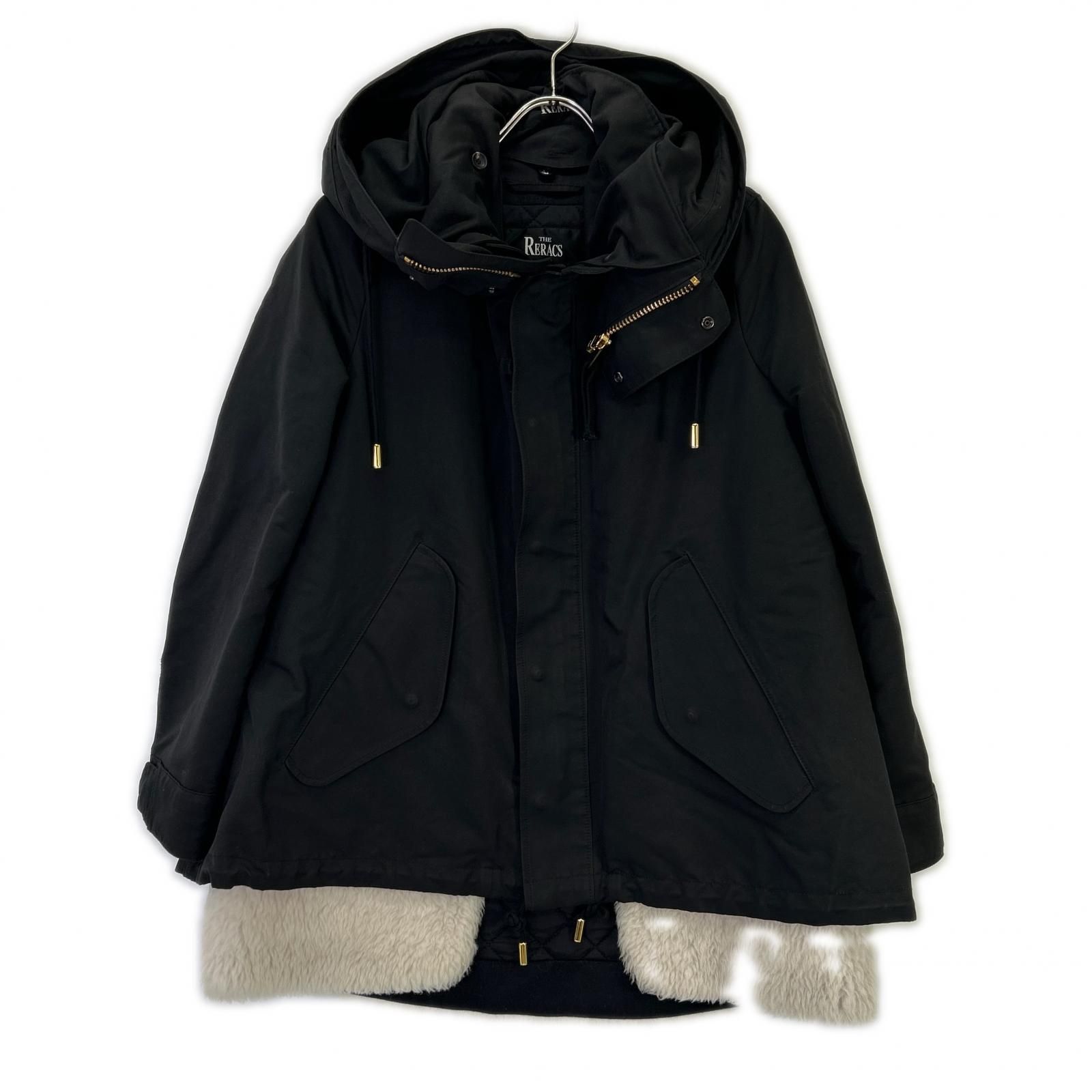 THE RERACS ザ・リラクス 19FW-RECT-210L-LINER-J ﾌﾞﾗｯｸ ﾎﾞｱﾗｲﾅｰ付き