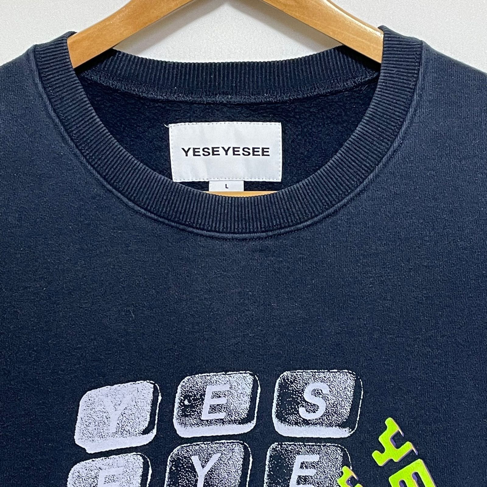 古着 YESEYESEE イエスアイシー トレーナー スウェット ブランドロゴ 