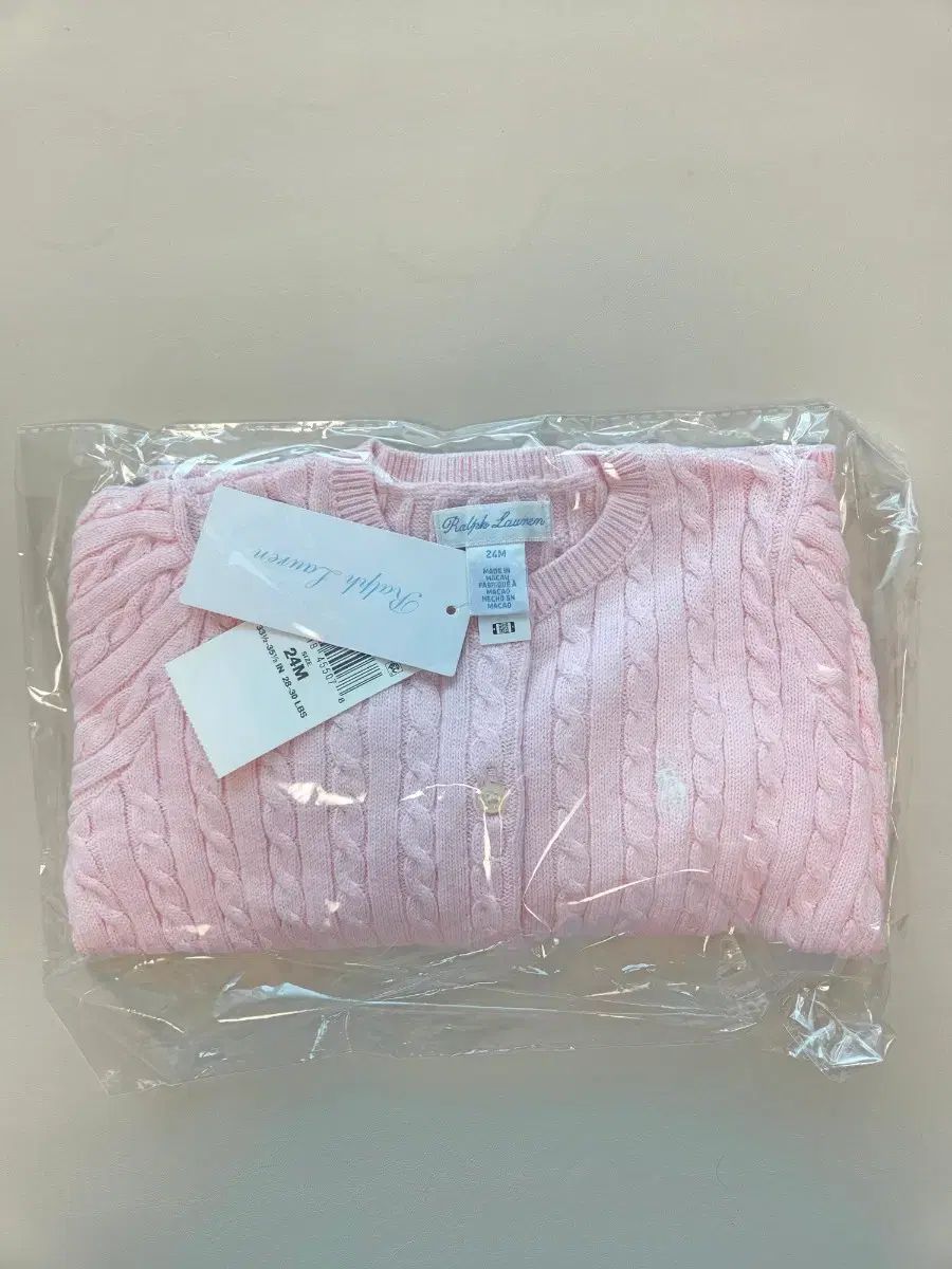 ポロラルフローレン カーディガン 新品（ピンク）