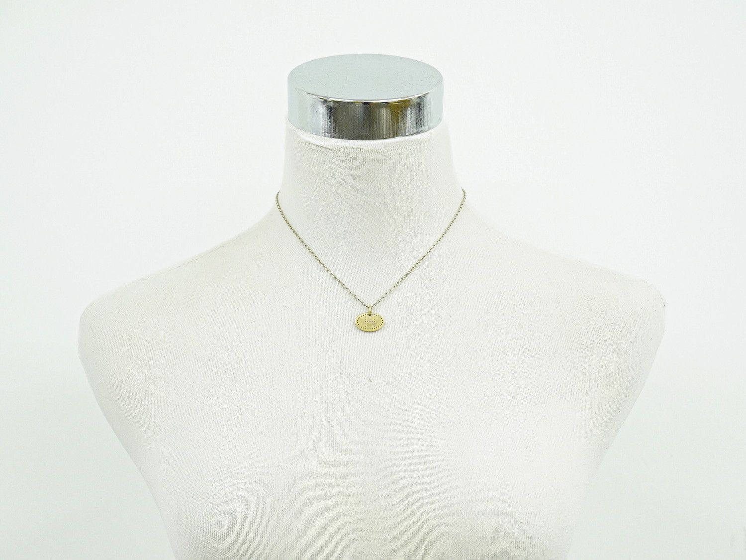 本物 エルメス HERMES エクリプス エブリン Au750 YG Ag925 コンビ
