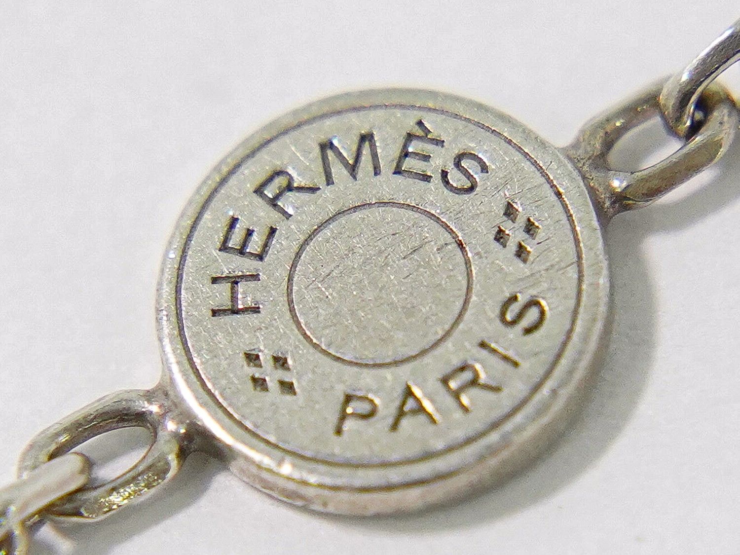 本物 エルメス HERMES エクリプス エブリン Au750 YG Ag925 コンビ