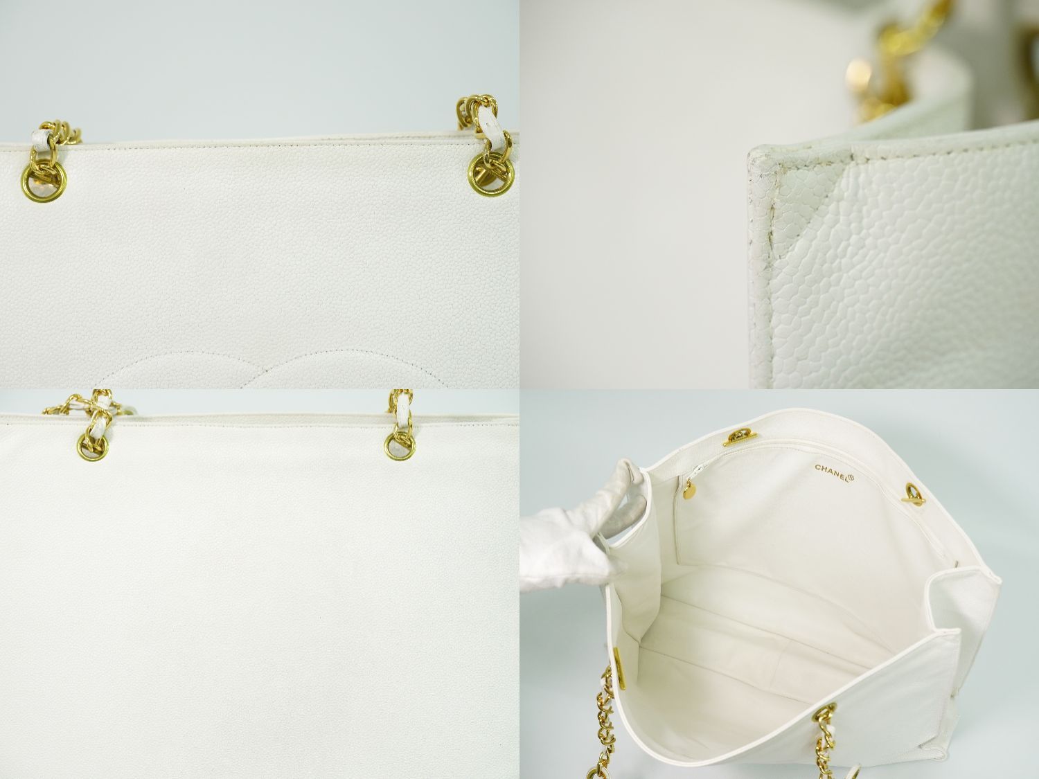 本物 シャネル CHANEL トリプル ココマーク ショルダーバッグ トートバッグ キャビアスキン レザー ベージュ Coco Mark バッグ 中古 Amazon | [CHANEL] (シャネル) 肩掛け ヴィンテージ CCトリプルココ