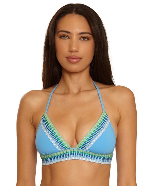 ベッカ レディース アクセサリー 帽子 Becca Womens Fiesta Basket Weave Trim Hatler Top Sky Blue ブルー