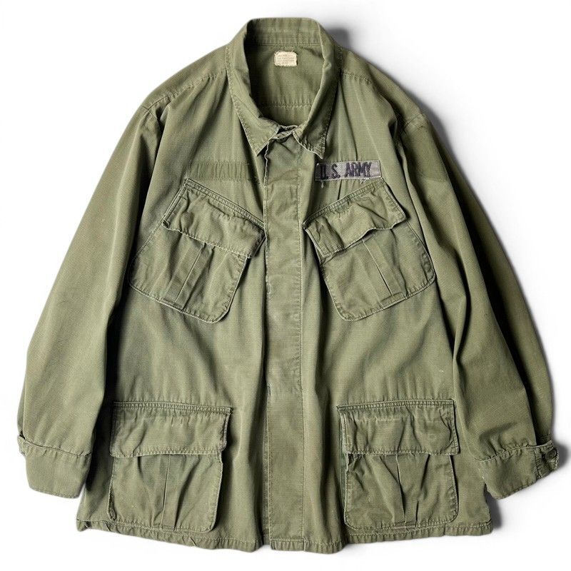 60s 69年製 US ARMY 米軍実物 4th ジャングルファティーグ ジャケット