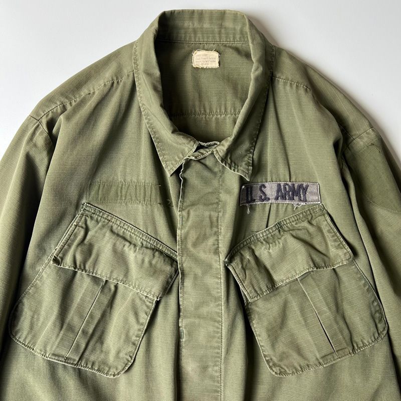 60s 69年製 US ARMY 米軍実物 4th ジャングルファティーグ ジャケット