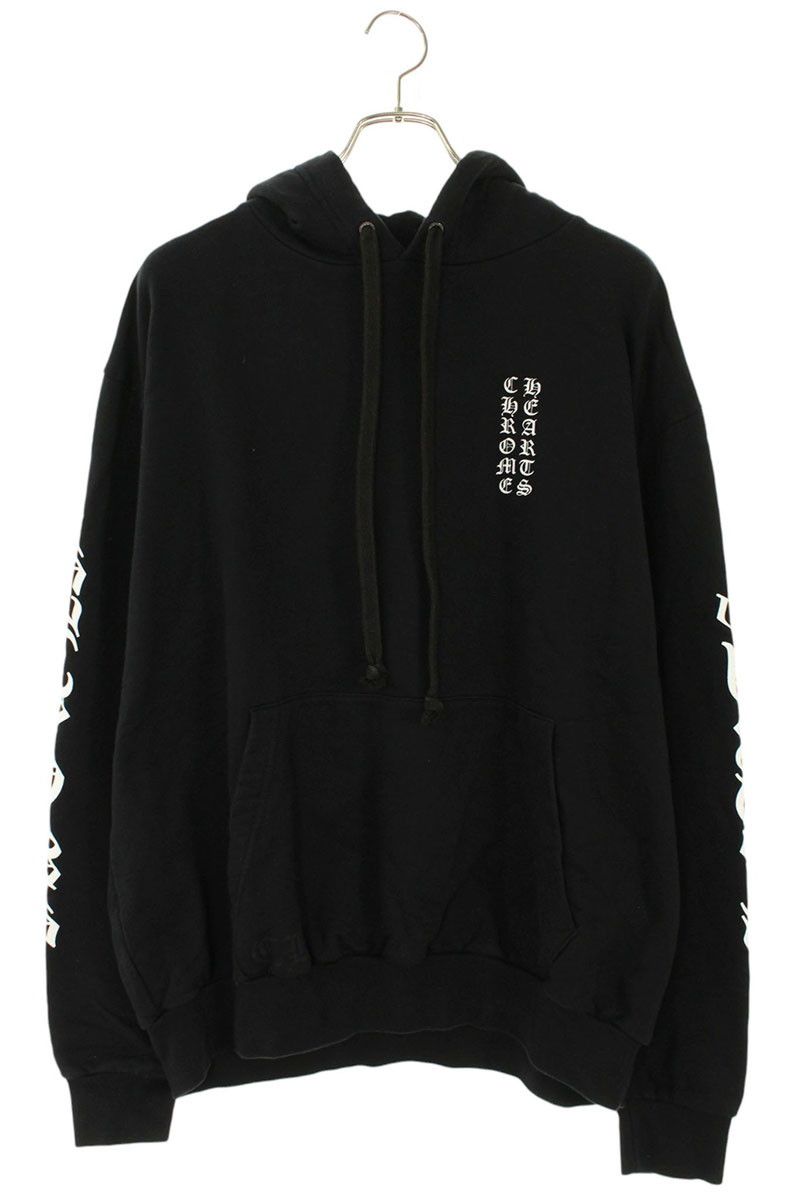 クロムハーツ SWTSHRT PLV アームロゴプルオーバーパーカー メンズ L