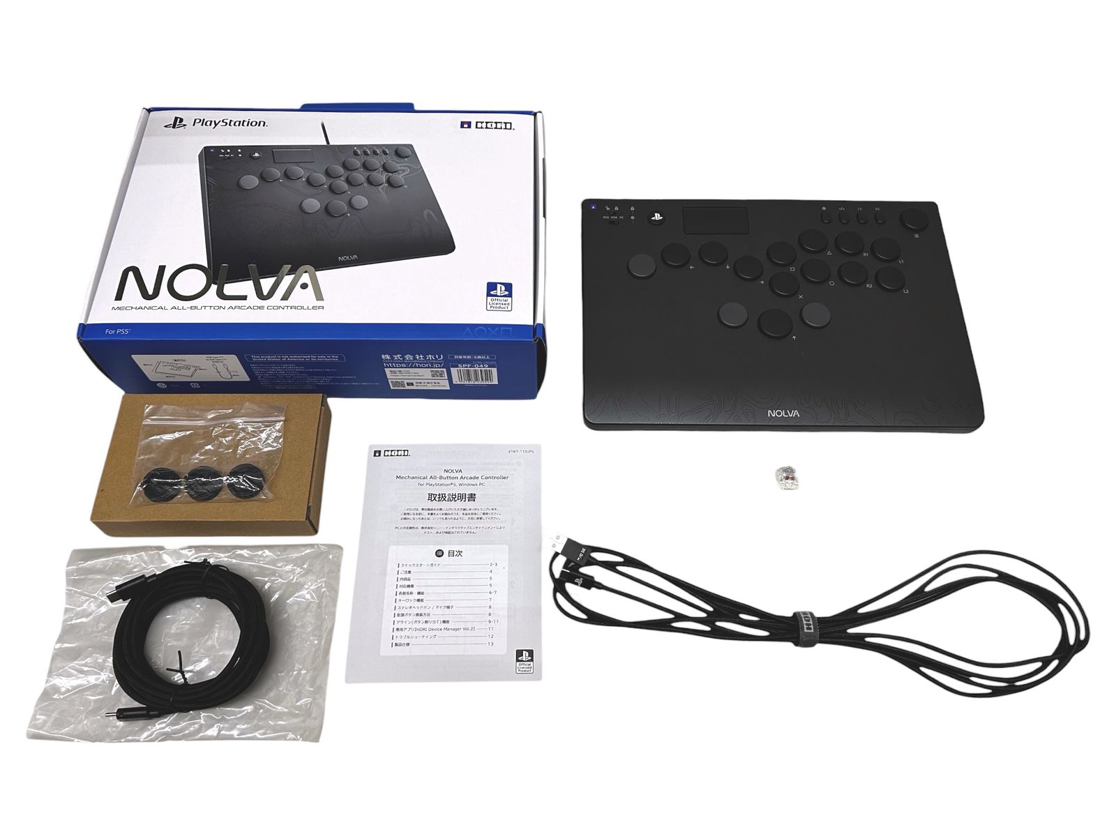 HORI(ホリ) NOLVA Mechanical All-Button Arcade Controller PS5 PS4