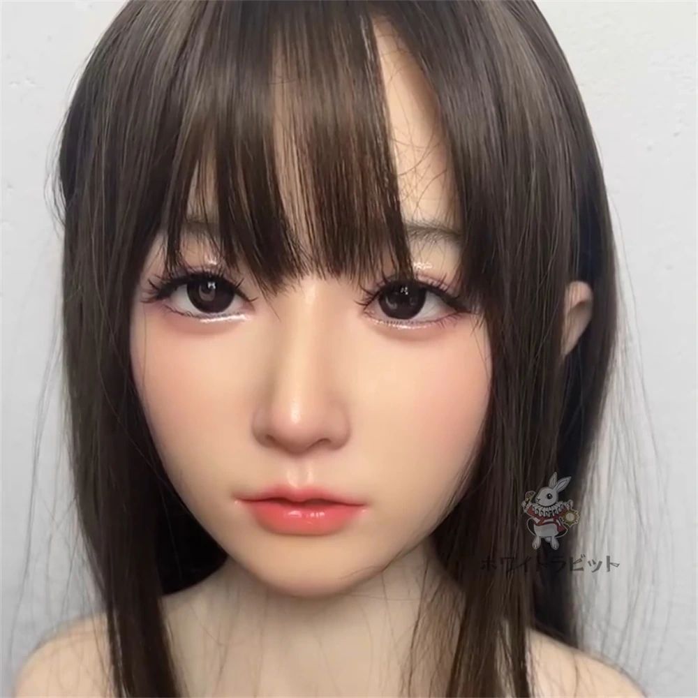 ヘッド単品 軟質シリコン A66N 口可動 155CM~168CM身長対応 喉深さ約10㎝ リアルドール 等身大ドール 済み M16 職人メイク済み (髪の毛はウィッグタイプ)8-40日出荷