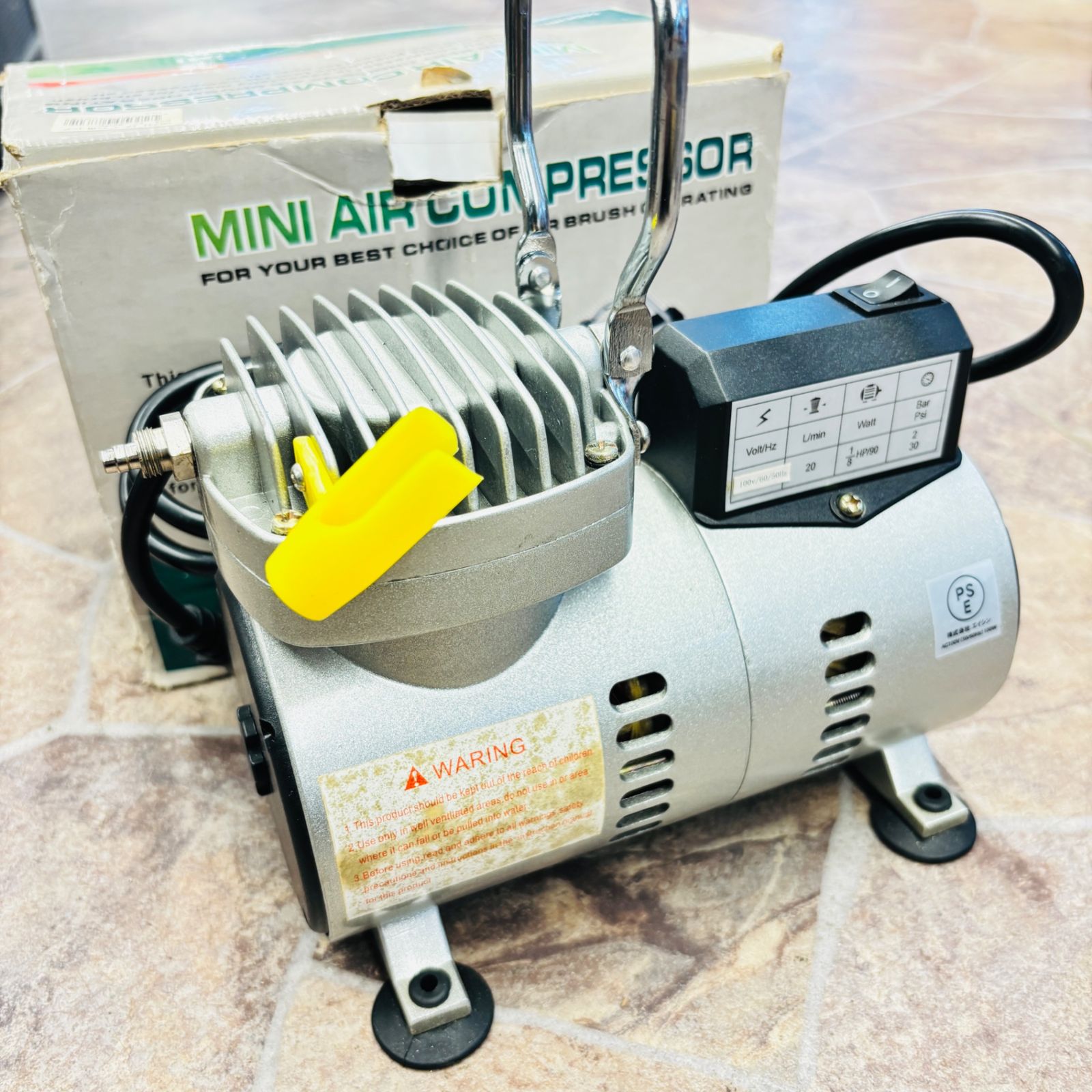 エイシン エアブラシ用ミニコンプレッサー YS305 【中古】 【越谷店 