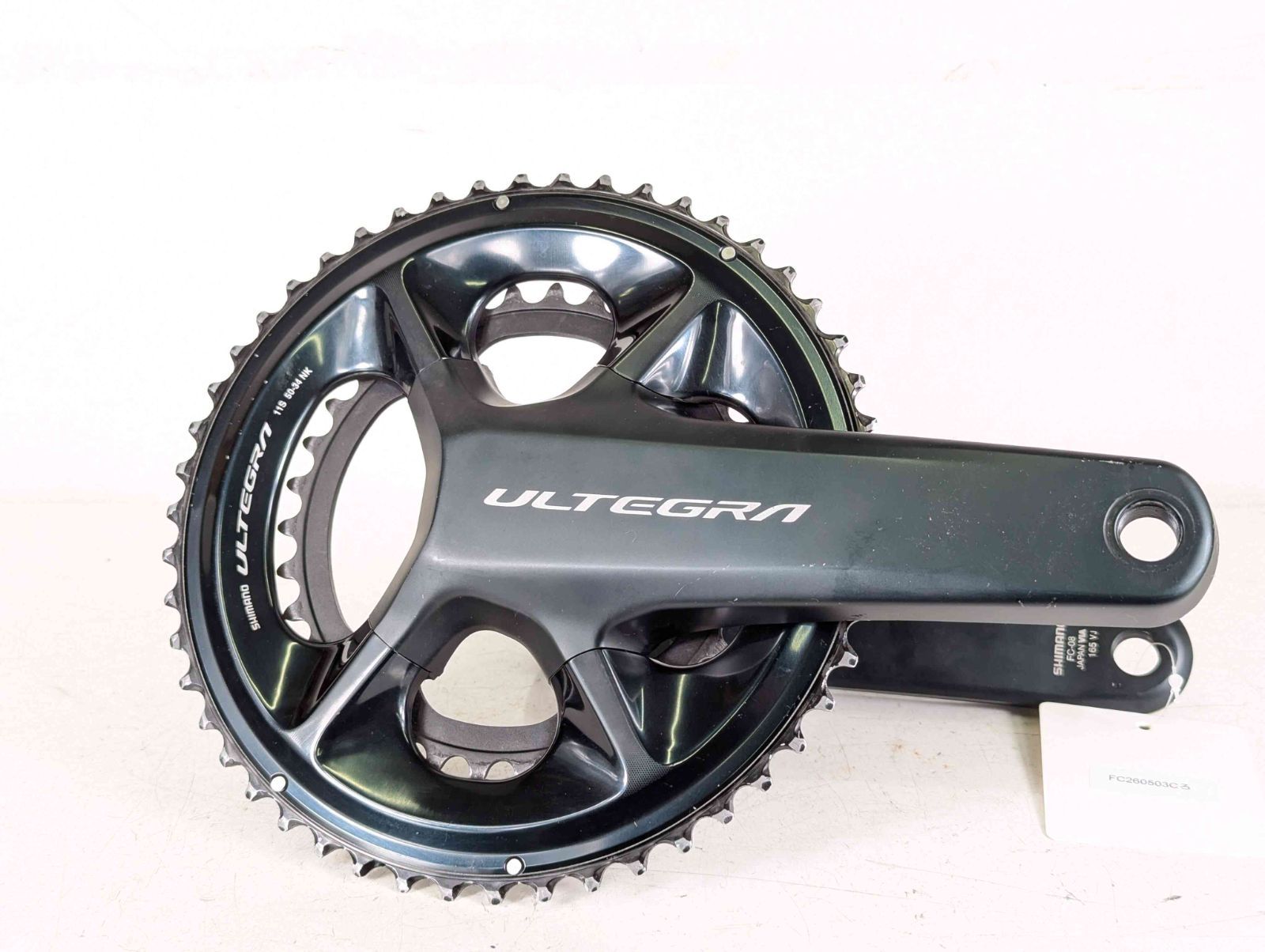 【並品】Shimano シマノ ULTEGRA FC08 50-34t 165mm クランク FC260503C