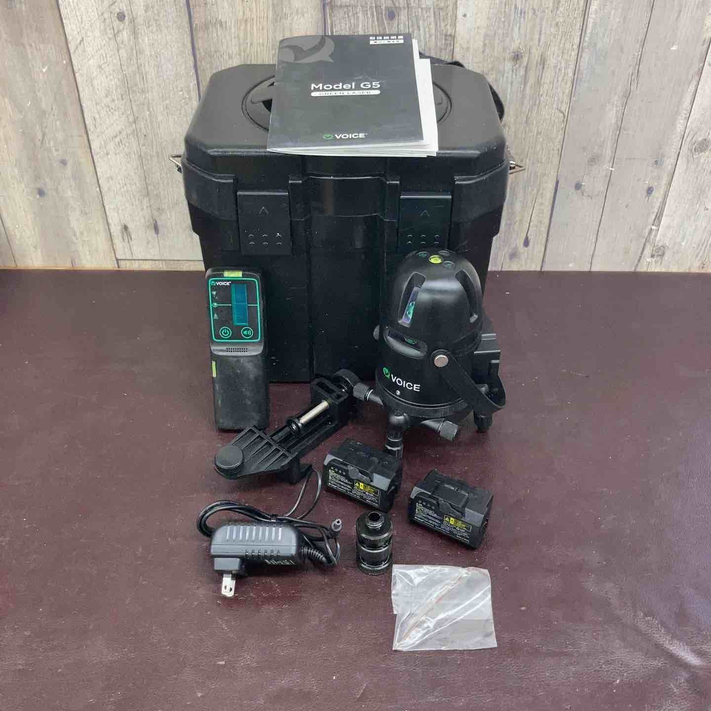 中古品】 ボイス(VOICE) レーザー墨出し器 5ライン(矩十字・横 