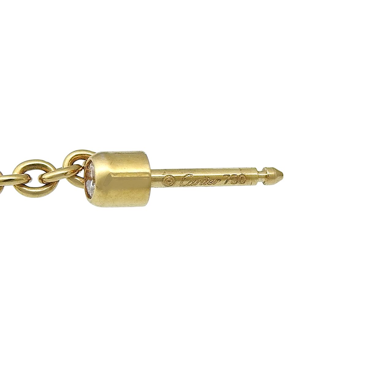 CARTIER(カルティエ) ベビートリニティ ピアス ダイヤモンド K18YG PG 