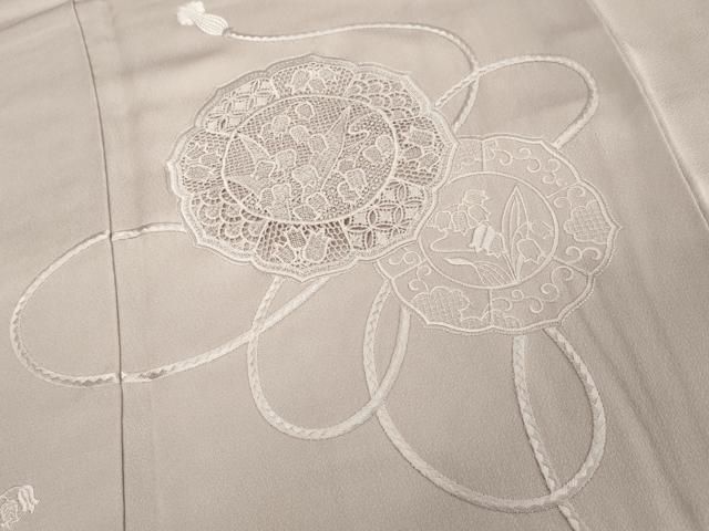 平和屋着物●中国三大刺繍　スワトウ刺繍　汕頭刺繍　総刺繍　訪問着　渡橋風景花文　金糸　ますいわ屋扱い　正絹　逸品　DABD1849ps 平和屋本店○極上 中国三大刺繍 スワトウ刺繍 汕頭刺繍 訪問着 鴛鴦花