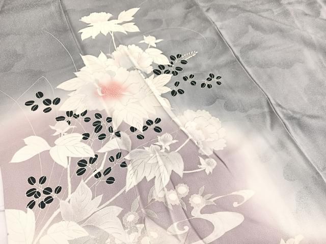 平和屋着物●訪問着　墨流し文様　暈し染め　正絹　逸品　AABH0808fy 平和屋着物○訪問着 墨流し文様 暈し染め 正絹 逸品 AABH0808fyの通販