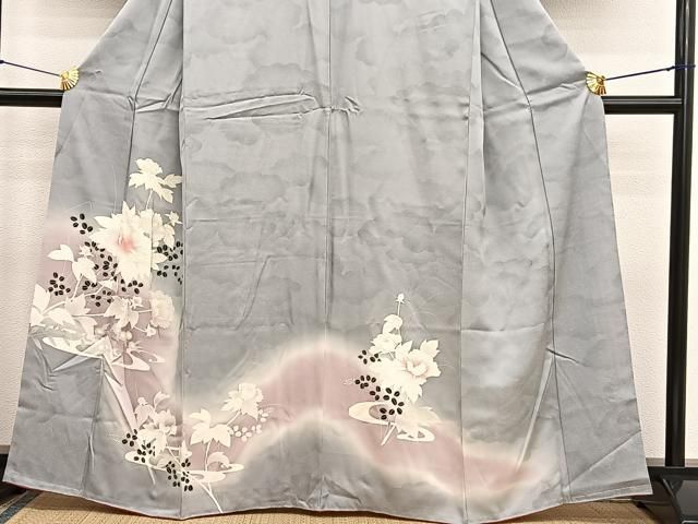 平和屋着物□訪問着 流水花文 暈し染め 正絹 逸品 BAAX2024hv - メルカリ