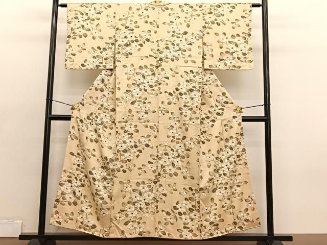 平和屋着物□上質な小紋 枝椿 金彩 正絹 逸品 BAAX2086hv - メルカリ