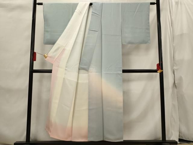 平和屋着物□訪問着 霞文 暈し染め 正絹 逸品 未使用 AABI6558st
