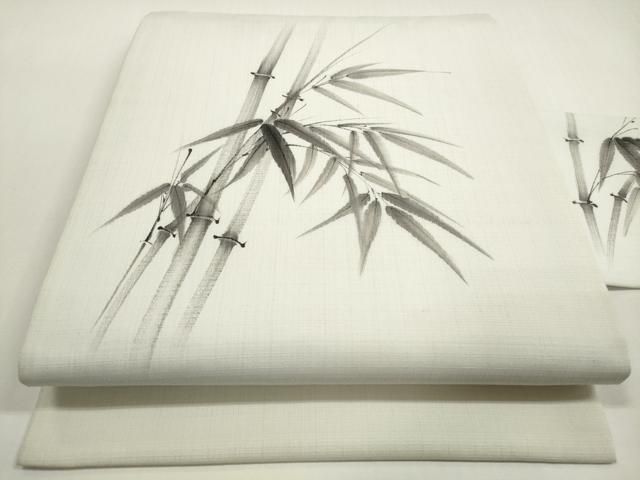 平和屋着物＊夏物　九寸名古屋帯　手描き　笹竹文　DABC8650cm 平和屋着物◎九寸名古屋帯 手描き 笹竹文 DABF5052xg - メルカリ