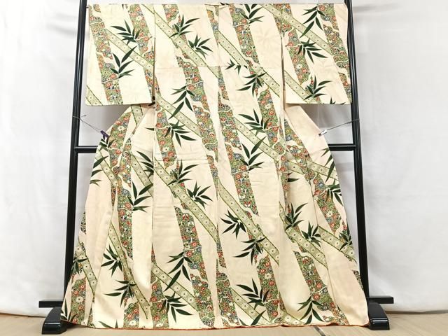 平和屋着物▽上質な小紋　単衣　笹竹風景文　正絹　逸品　未使用　DAAS0218az 平和屋着物□上質な小紋 笹竹花文 正絹 逸品 CABF5178xe - メルカリ