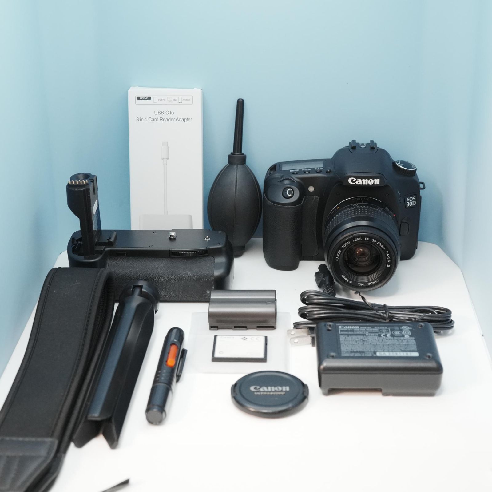 Canon EOS 30D 一眼レフ スマホ転送OK a5021 Canon EOS 30D 一眼レフ スマホ転送OK フルセット 美品 a6384 - メルカリ