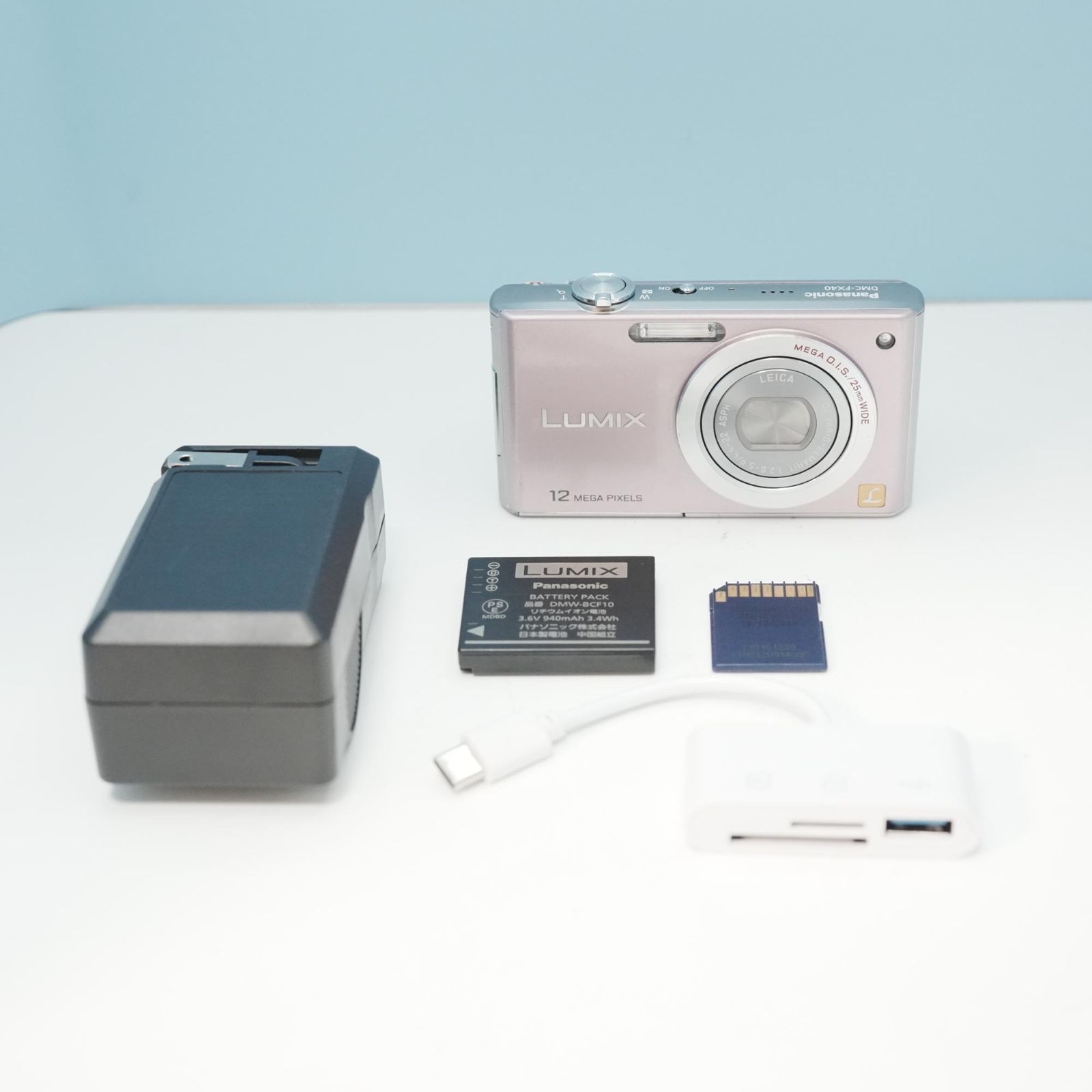 Panasonic LUMIX DMC-FX40 デジカメ スマホ転送OK フルセット 美品