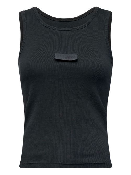 MM6 MAISON MARGIELA ロゴコットンタンクトップ 送料無料