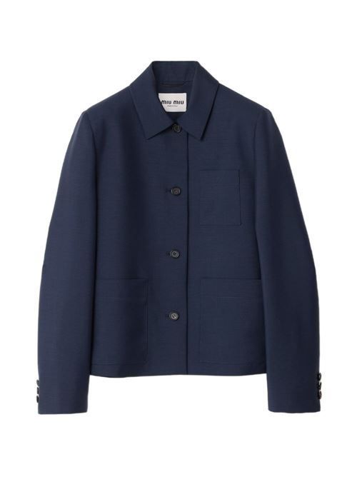 MIU MIU ウール シングルジャケット 送料無料