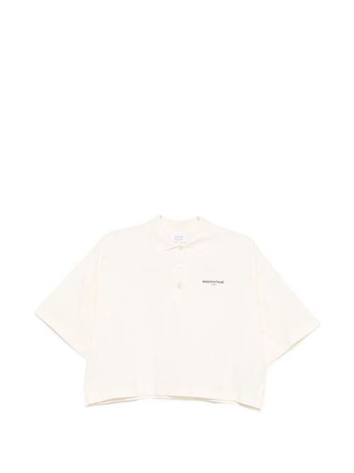 MAISON KITSUNE\' オーバーサイズコットンポロシャツ 送料無料