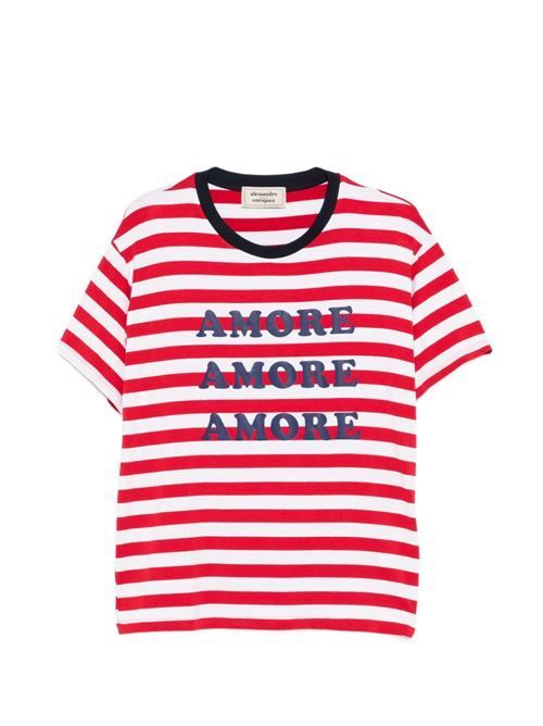 ALESSANDRO ENRIQUEZ ストライプ Tシャツ 送料無料