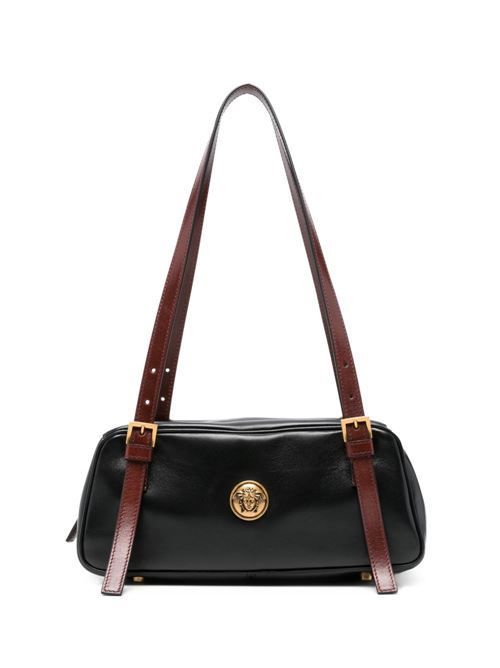 VERSACE EMBLÈME スモール レザー ショルダーバッグ 送料無料