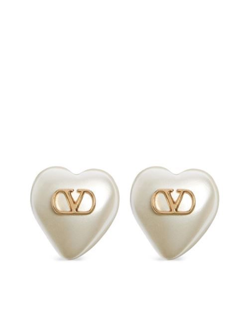 VALENTINO GARAVANI VLOGO シグネチャー パール イヤリング 送料無料