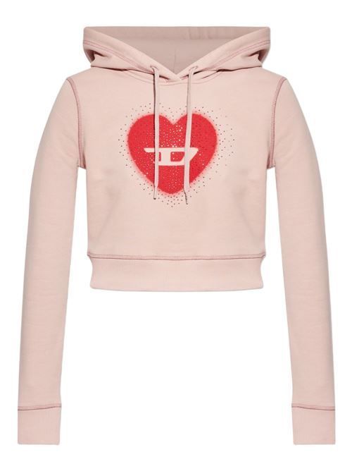 DIESEL HEART COTTON HOODIE 送料無料