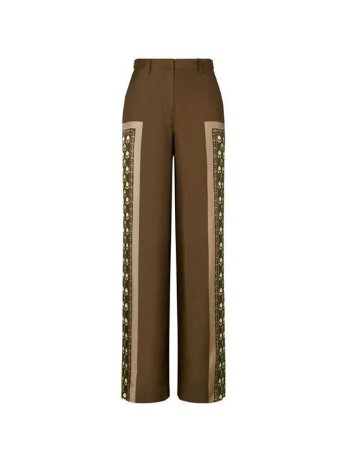 TORY BURCH プリント ワイドレッグ パンツ 送料無料