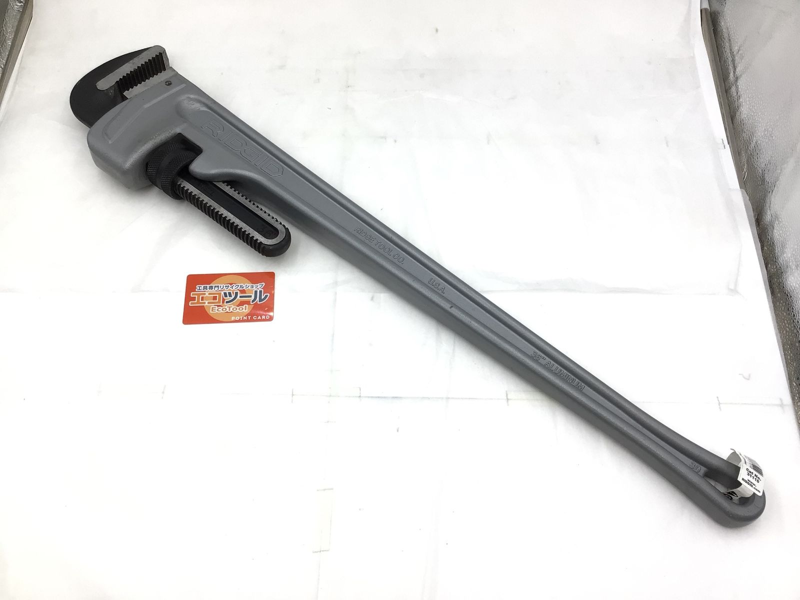 【中古品】RIDGID/リジッド 31110 ☆ アルミストレ-トパイプレンチ 900mm [IT_A66B8][半田][M04]