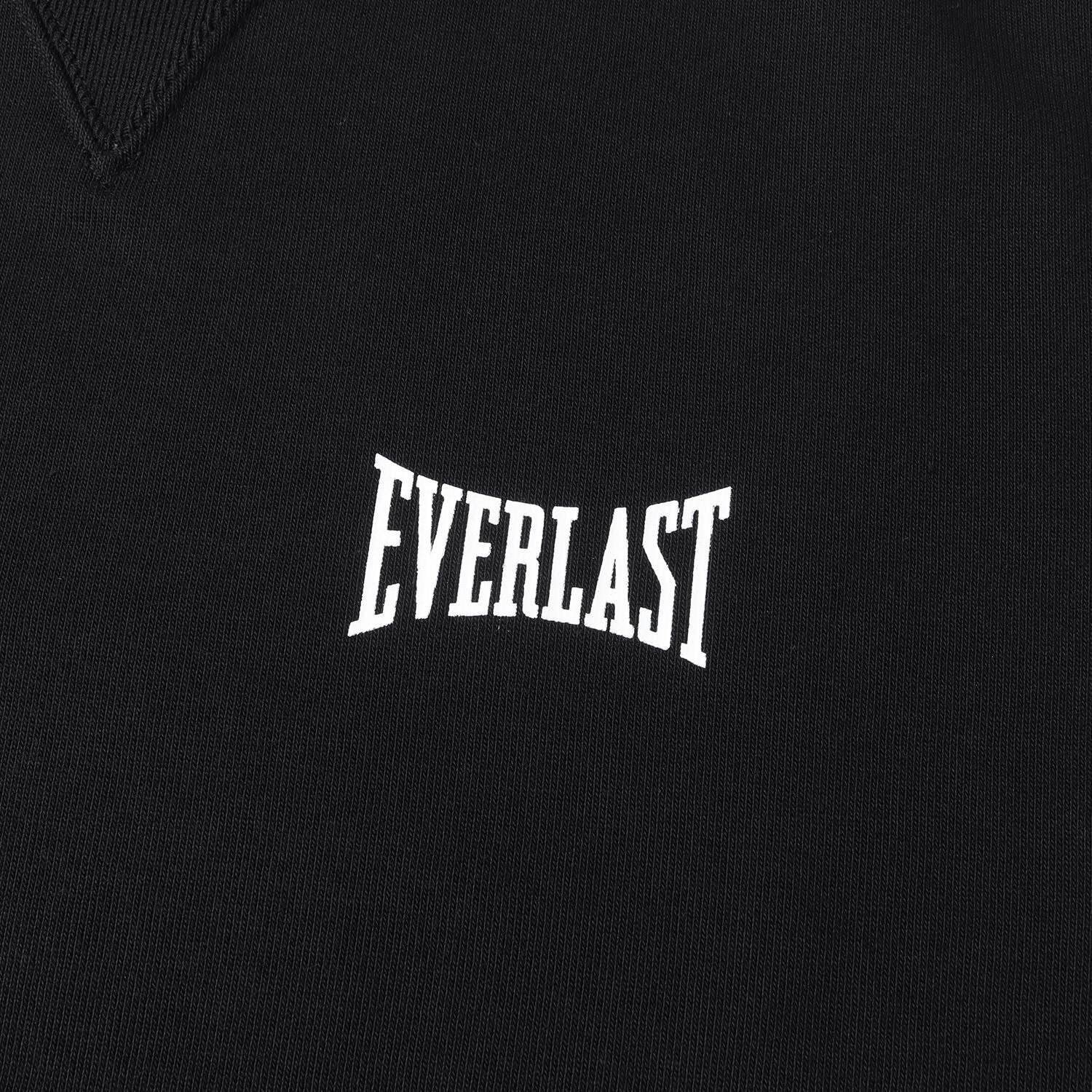 【美品】TFW49 ティーエフダブリューフォーティーナイン スウェット ブラック 黒 サイズ:S | 23SS ×EVERLAST ロゴプリント クルーネック スウェットシャツ | トップス トレーナー コラボ【メンズ】【中古】 美品】TFW49 ティーエフダブリューフォーティーナイン スウェット