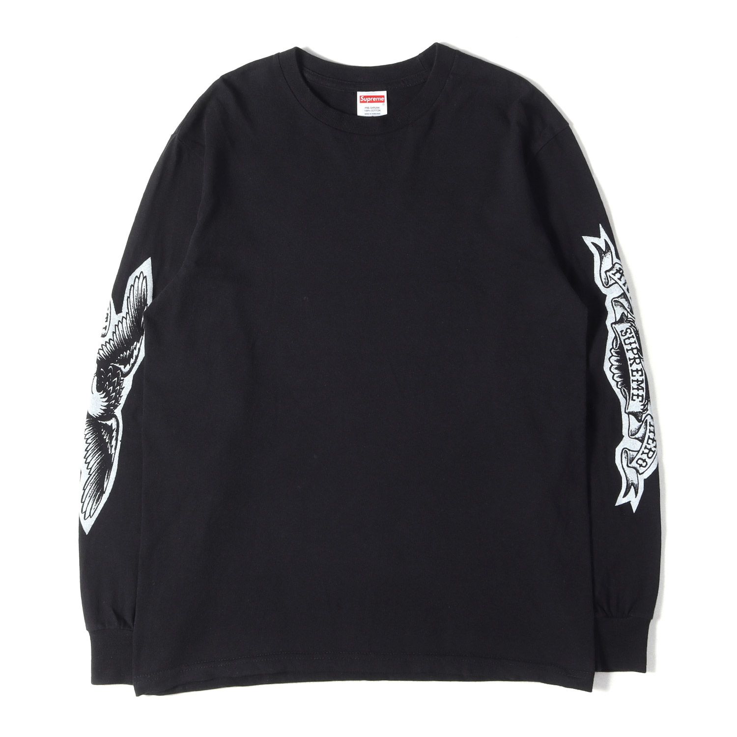 Supreme ブラック 長袖カットソー Lサイズ 【公式通販】