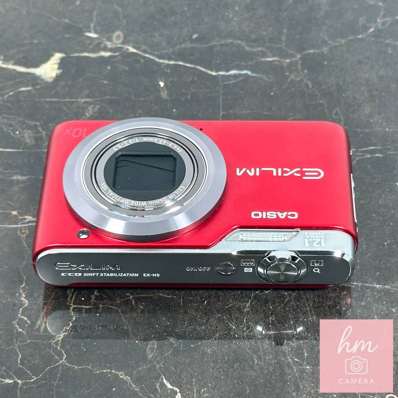 CASIO EXILIM EX-H5 レッド 1210万画素 光学10倍ズーム 広角24mm